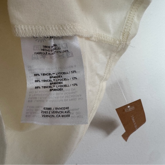 Reformation NWT bowie knit top tank sleeveless top S fior de latte ivory - Picture 8 of 8